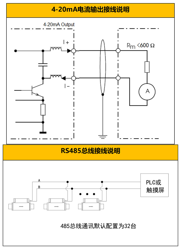 微型熱式質(zhì)量流量計(jì)接線圖